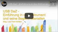 Lehr- und Lernvideos zu USB DaZ sowie DaZ-Unterricht